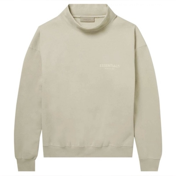 FEAR OF GOD ESSENTIALS - Men’s Mockneck Sweatshirt in WheatNWT